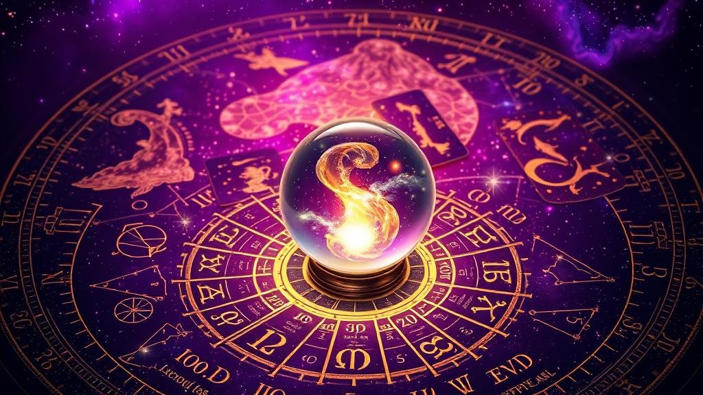 นักโหราศาสตร์ผู้ทรงภูมิชี้ไปยังแผนผังดวงดาวที่ซับซ้อน