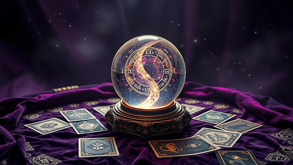 แผนผังโหราศาสตร์ซ้อนทับกราฟหุ้นต่างประเทศ พร้อมสัญลักษณ์จักรราศีและดาวเคราะห์