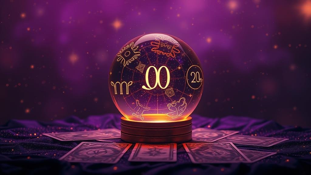 แผนผังโหราศาสตร์แสดงสัญลักษณ์จักรราศีและตัวเลข