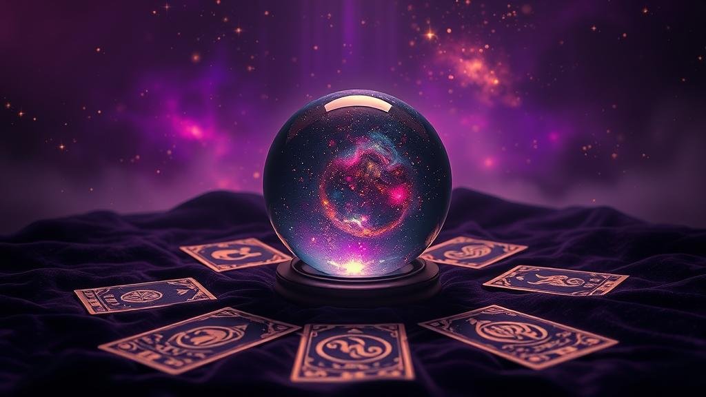 ลูกแก้วพยากรณ์ แสดงตัวเลขและดวงดาว