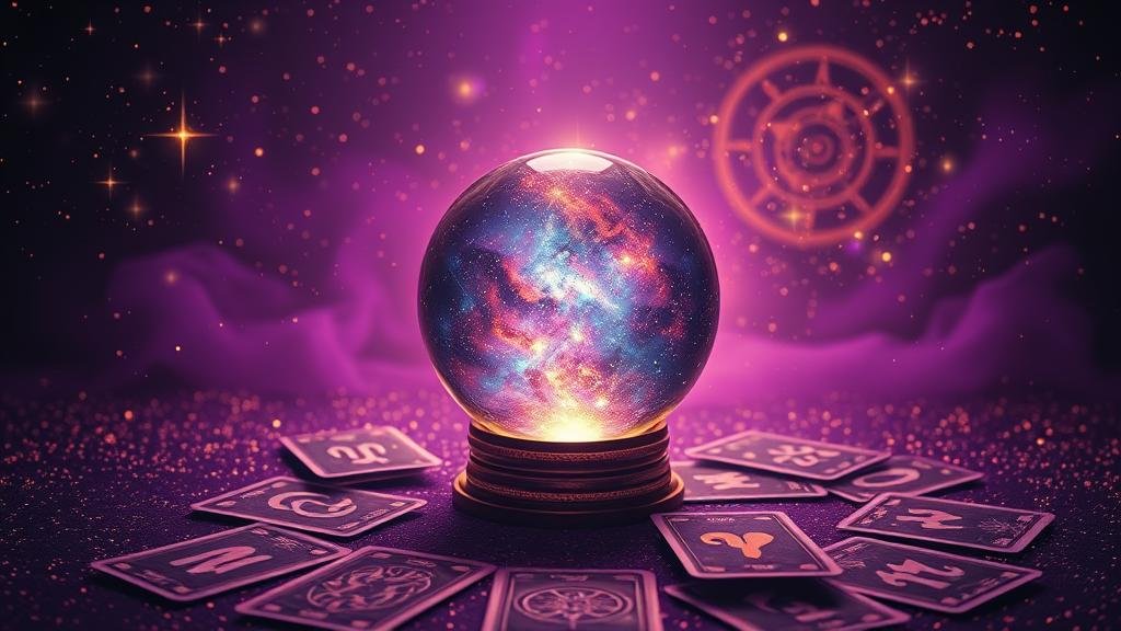 กราฟหุ้นอังกฤษพร้อมตัวเลขและสัญลักษณ์โหราศาสตร์