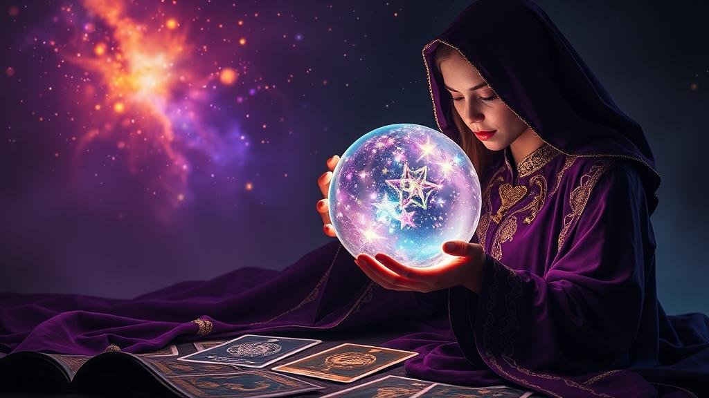 ไพ่ทาโรต์แสดงเลขเด็ดท่ามกลางหมู่ดาว