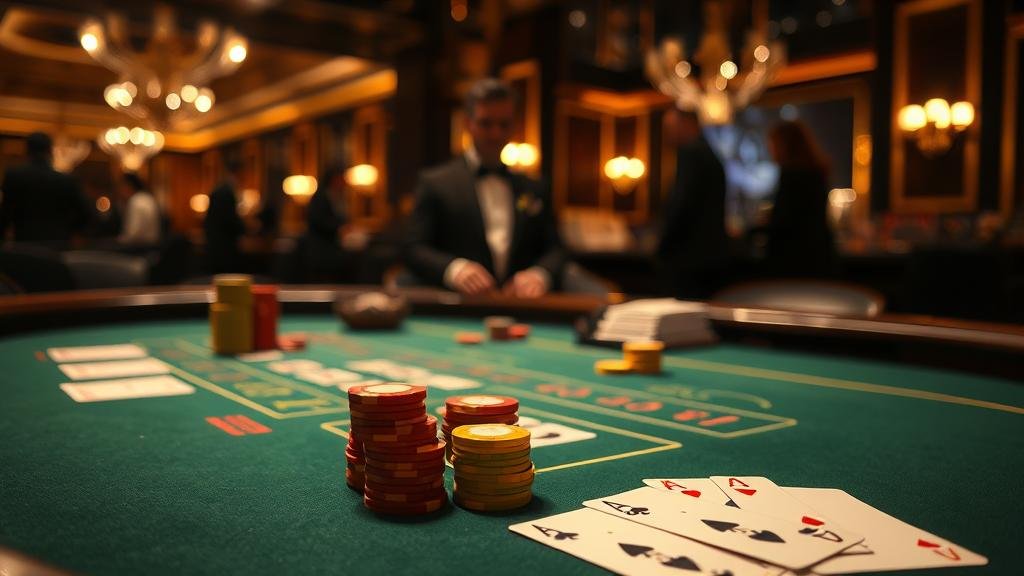 ผู้เล่นบาคาร่ามืออาชีพกำลังใช้สมาธิในการเล่น