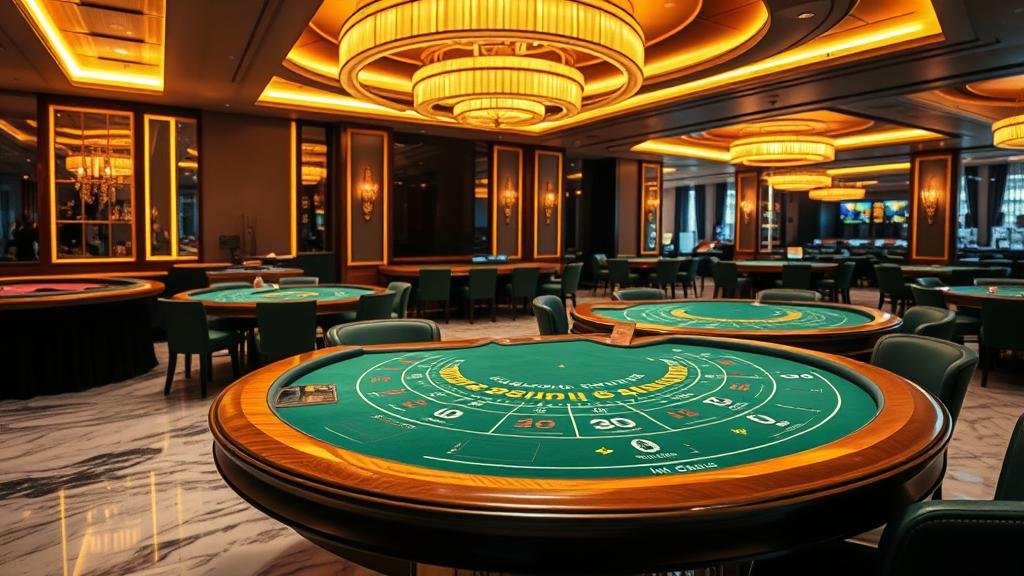 การเล่นบาคาร่าบนโต๊ะสุดหรู เน้นไพ่และชิปเดิมพัน