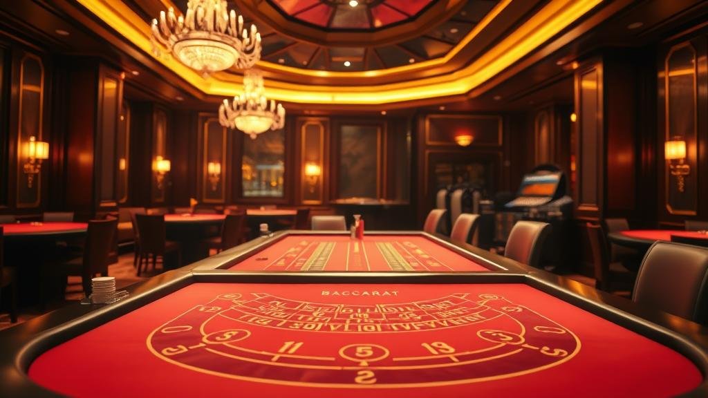 ดีลเลอร์สาวสวยกำลังแจกไพ่บาคาร่าด้วยความมืออาชีพ