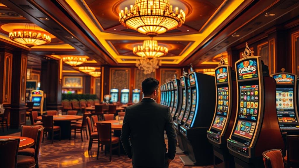 หน้าจอเกมสล็อตแสดงการชนะรางวัลใหญ่พร้อมตัวคูณที่เพิ่มขึ้น