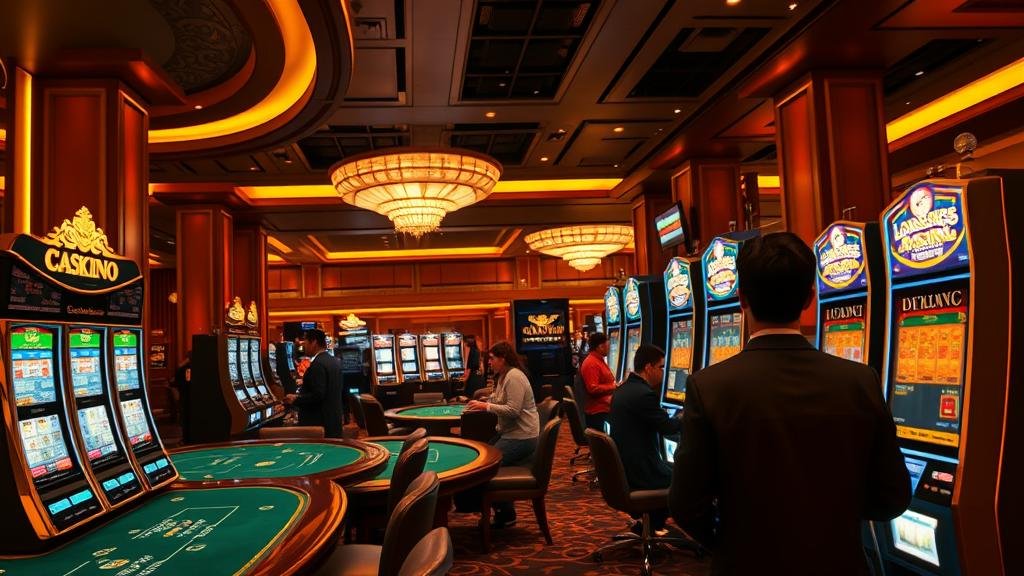 ภาพผู้เล่นกำลังใช้มือถือซื้อฟรีสปินในเกมสล็อต