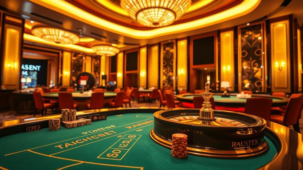 หน้าจอเกมสล็อตสีสันสดใสพร้อมสัญลักษณ์แห่งชัยชนะ