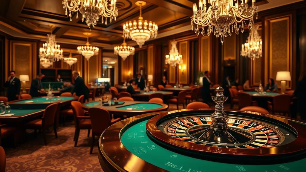 มือวางชิปบนโต๊ะคาสิโน แสดงถึงการวางแผนและควบคุม