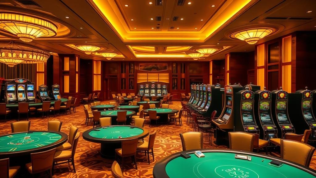 ภาพหน้าจอเกมสล็อต Microgaming แสดงตัวเลือกการปรับเบทและสถิติต่างๆ