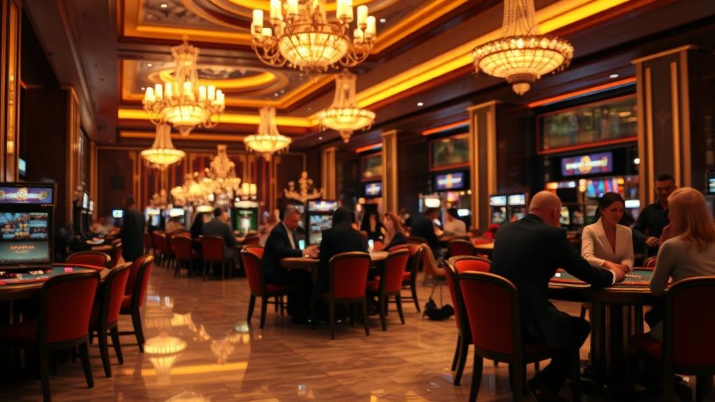 หน้าจอเกมสล็อตแสดงค่า RTP และสัญลักษณ์พิเศษ