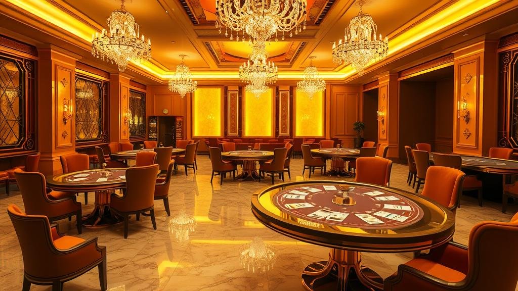 การสาธิตการเล่นบาคาร่าบนโต๊ะหรู