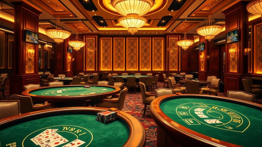 ภาพนักพนันมืออาชีพกำลังวางแผนการเล่น