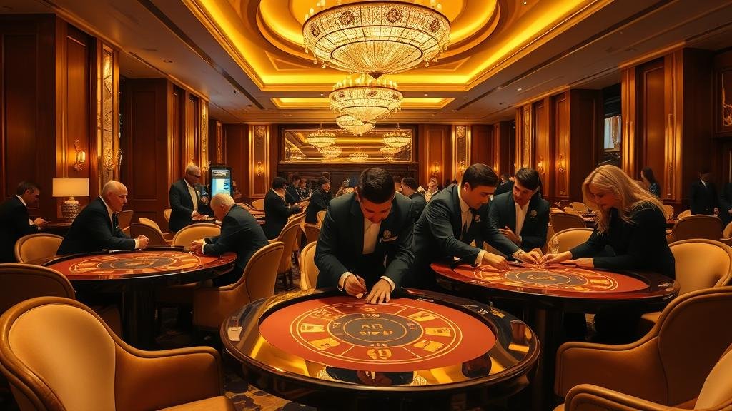 นักพนันบาคาร่าที่ประสบความสำเร็จ พร้อมกองชิปและบรรยากาศคาสิโนหรู