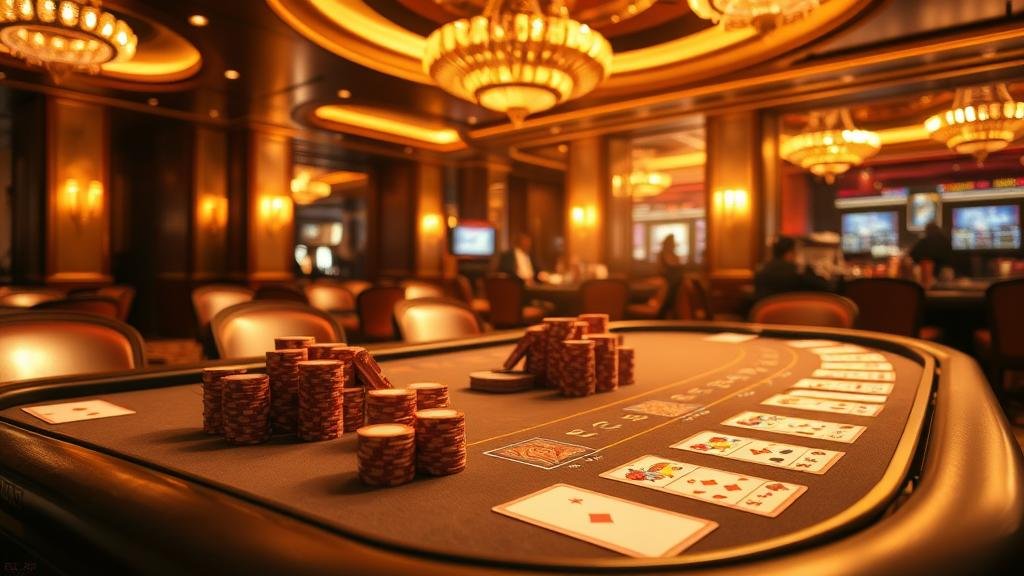 มือของผู้เล่นวางเดิมพันคงที่บนโต๊ะบาคาร่า