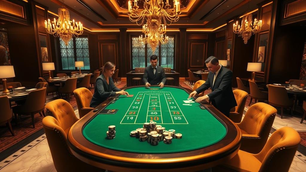 แดชบอร์ดวิเคราะห์การเงินและกลยุทธ์บาคาร่าบนแท็บเล็ต