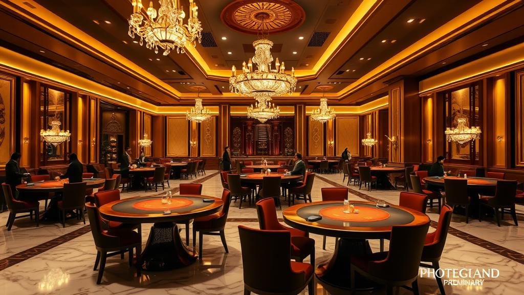 หน้าจอเกมบาคาร่าจากหลายค่าย แสดงการสลับค่าย