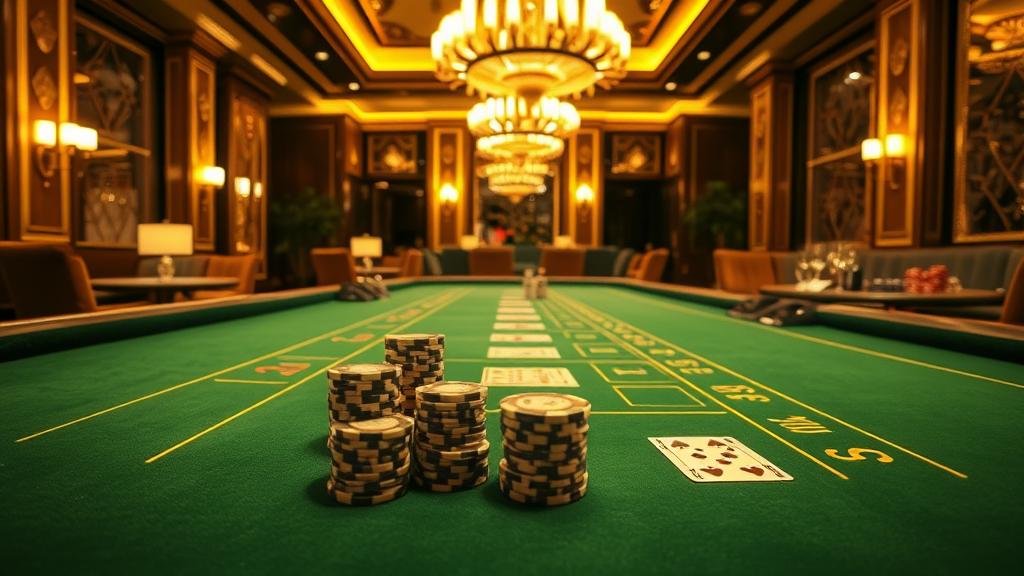 ดีลเลอร์มืออาชีพกำลังแจกไพ่บาคาร่า