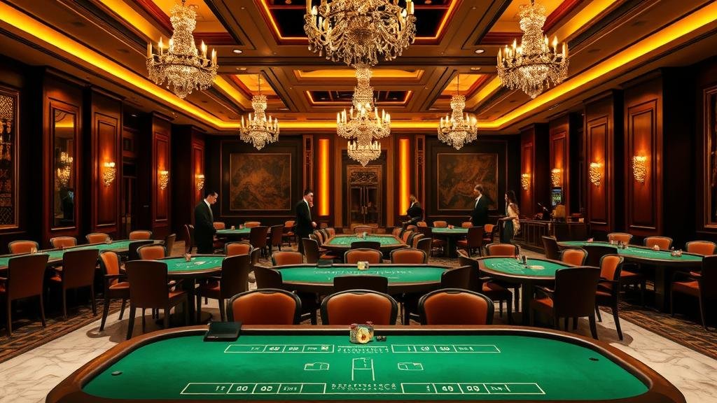 ดีลเลอร์สาวสวยกำลังแจกไพ่บาคาร่า