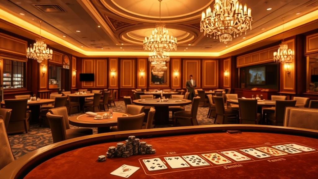 ดีลเลอร์กำลังสับไพ่บาคาร่า