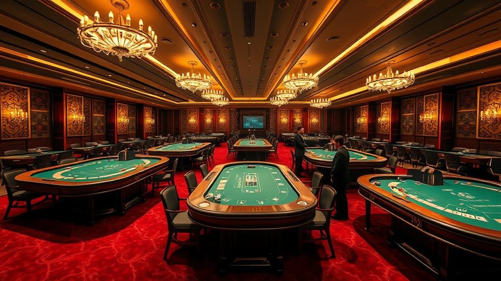 อินเทอร์เฟซเกมบาคาร่าบนแท็บเล็ต แสดงสถิติและการเดิมพัน