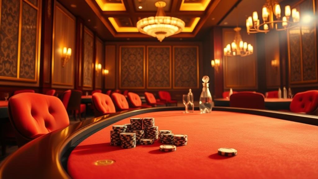 การวางเดิมพันบาคาร่าบนโต๊ะคาสิโนสุดหรู