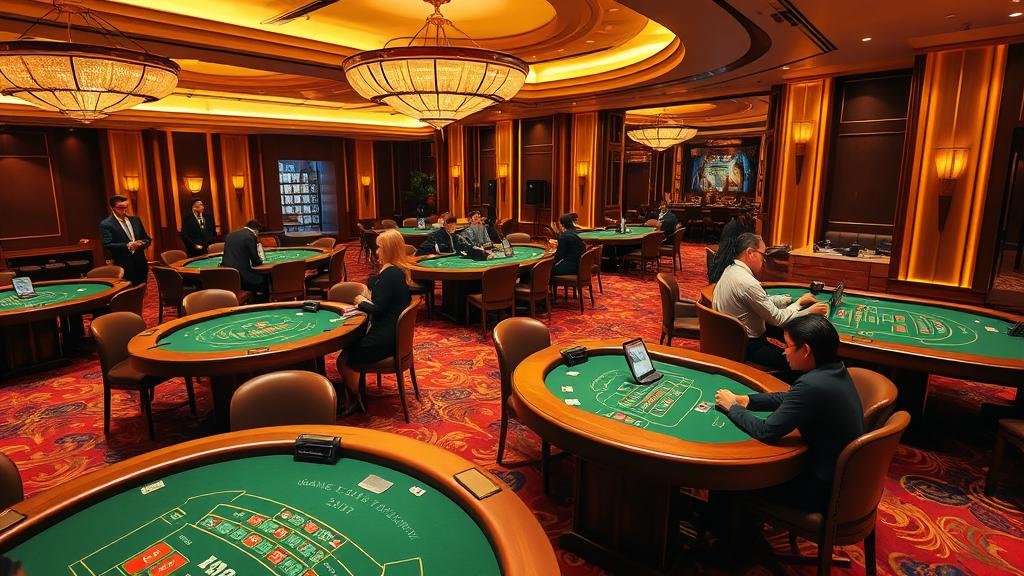 ตารางแสดงผลบาคาร่าด้วยฮีตแมปบนแท็บเล็ต