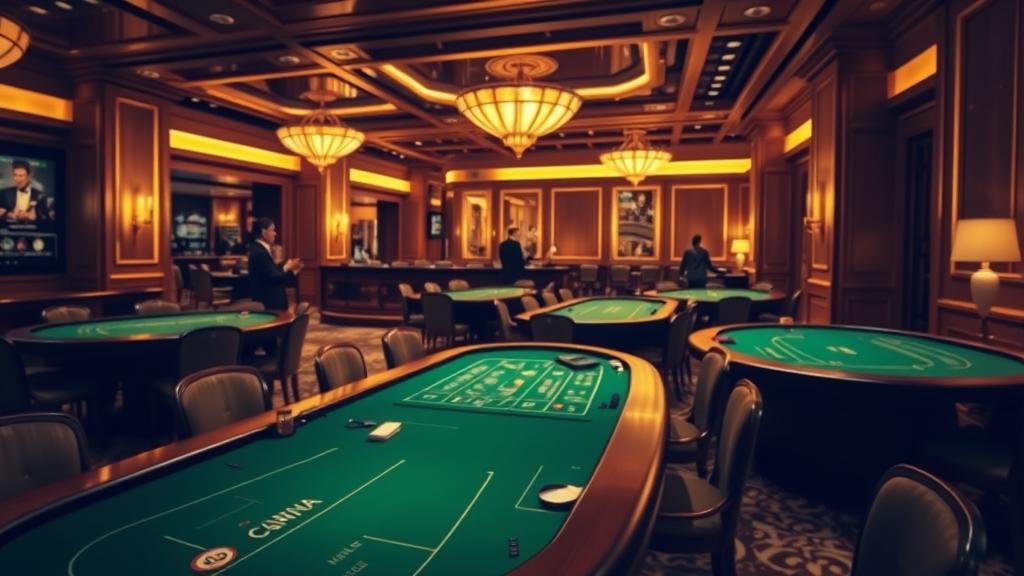 ดีลเลอร์บาคาร่ามืออาชีพกำลังแจกไพ่ พร้อมสถิติเกมสดบนหน้าจอ