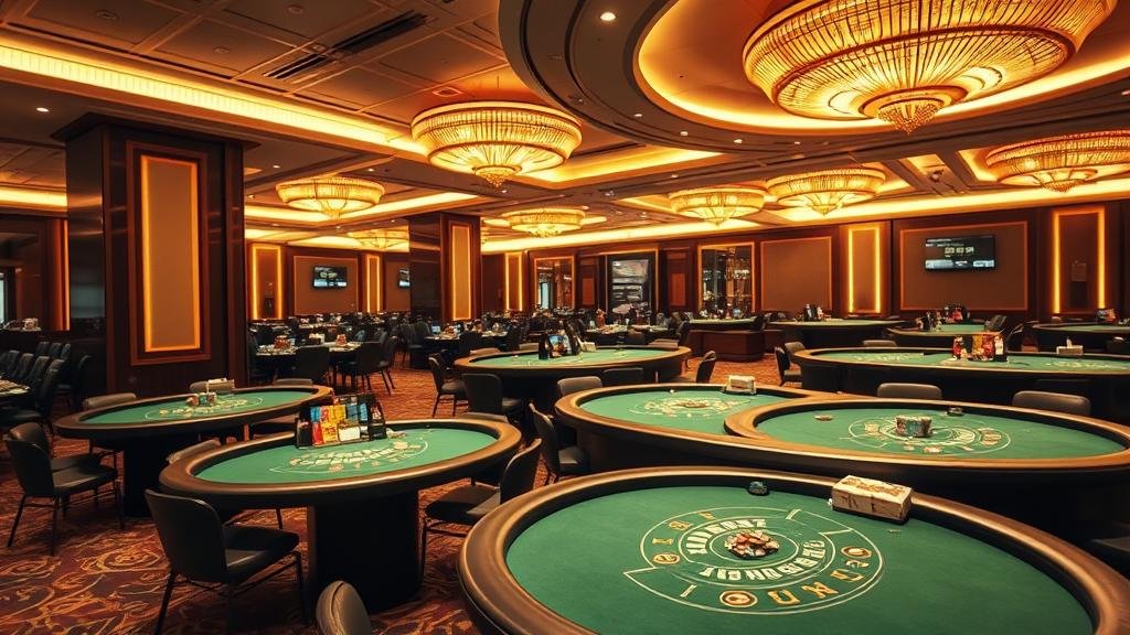 บรรยากาศห้องบาคาร่า VIP สุดหรูหราและเป็นส่วนตัว