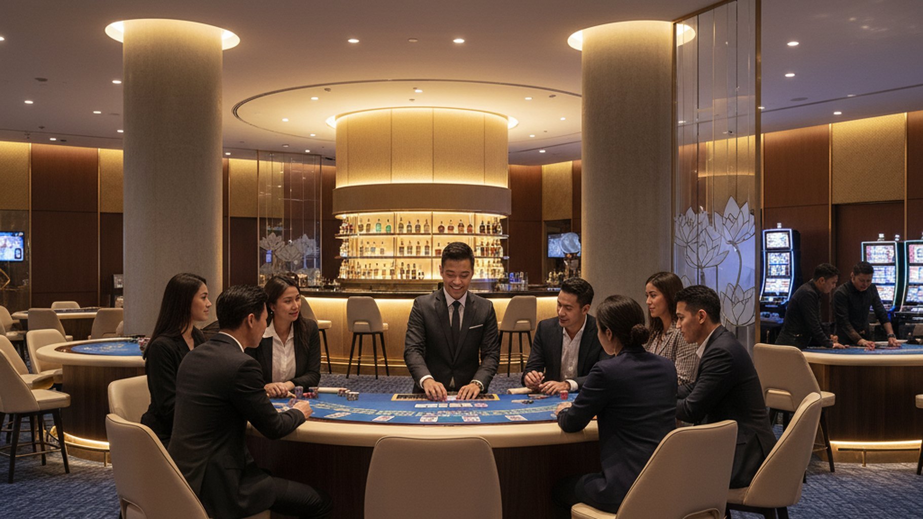หน้าจอเกมสล็อต แสดง Paylines และสัญลักษณ์พิเศษ