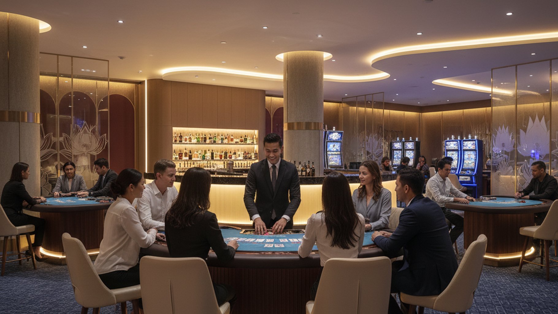 กราฟเปรียบเทียบโอกาสชนะและอัตราจ่าย Player Banker Tie บาคาร่า