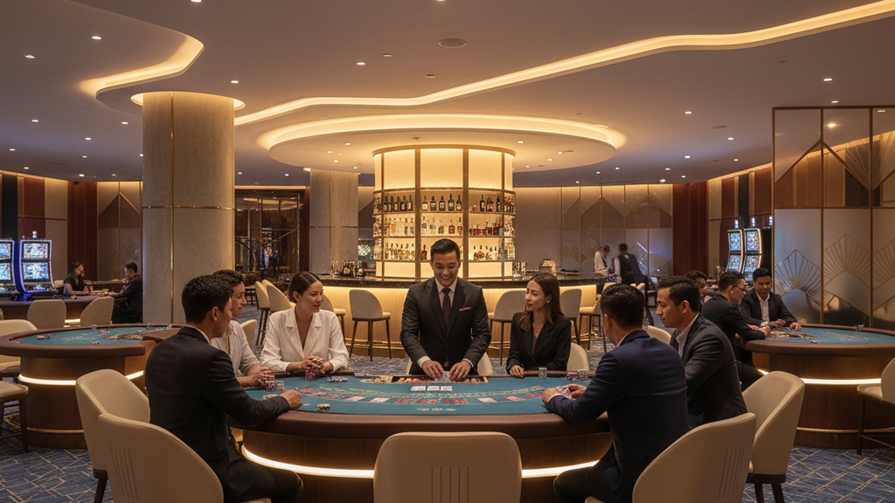 หน้าจอเกมบาคาร่าพร้อมสถิติการออกผล