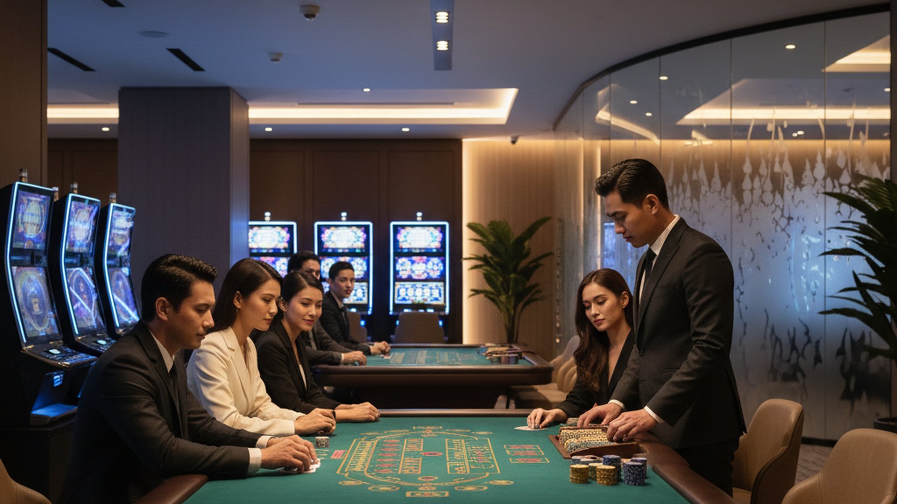 ภาพประกอบการควบคุมอารมณ์ในการเล่นบาคาร่า