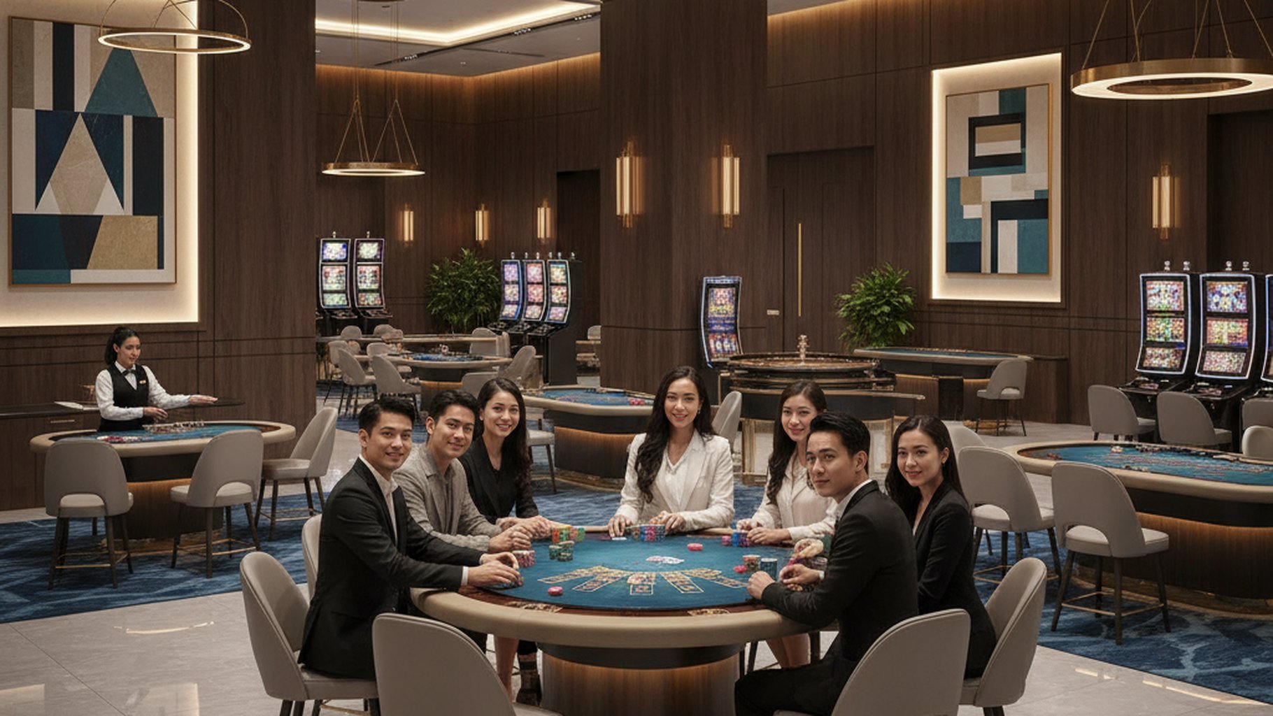 หน้าจอการเล่นบาคาร่าบนเว็บพนันออนไลน์พร้อมระบบฝากถอน auto