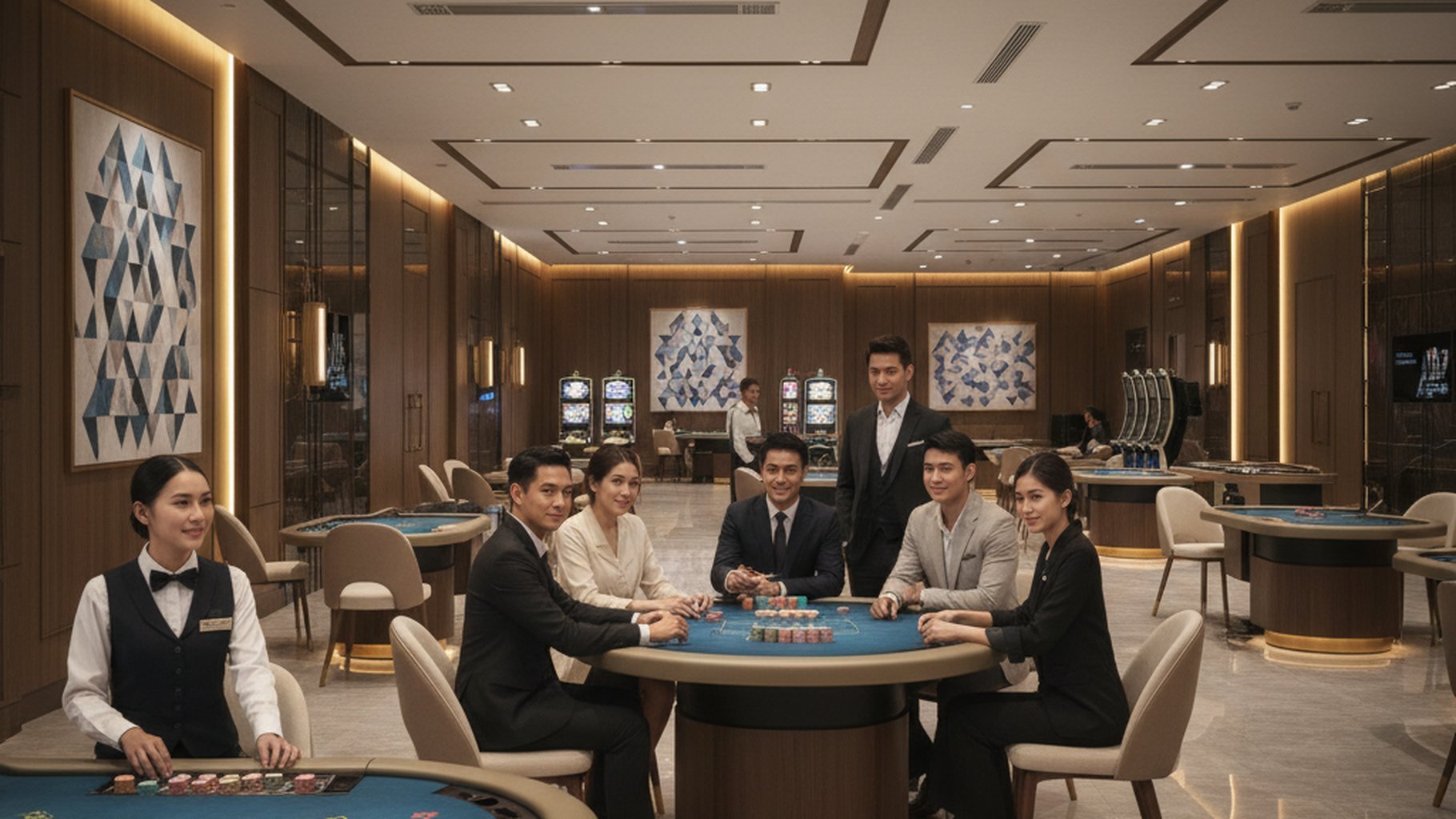 ภาพแสดงความตื่นเต้นเมื่อชนะ Progressive Jackpot สล็อต