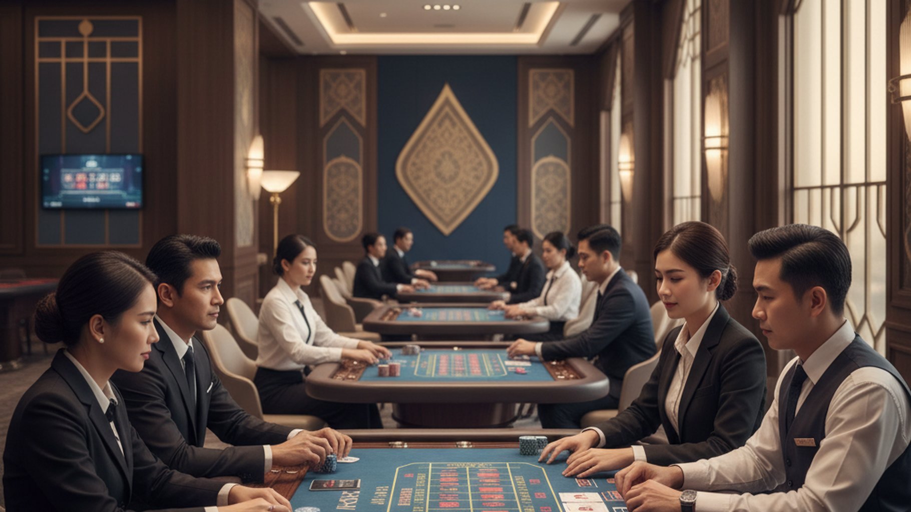 กราฟแสดงความสัมพันธ์ของ Risk of Ruin ในบาคาร่า