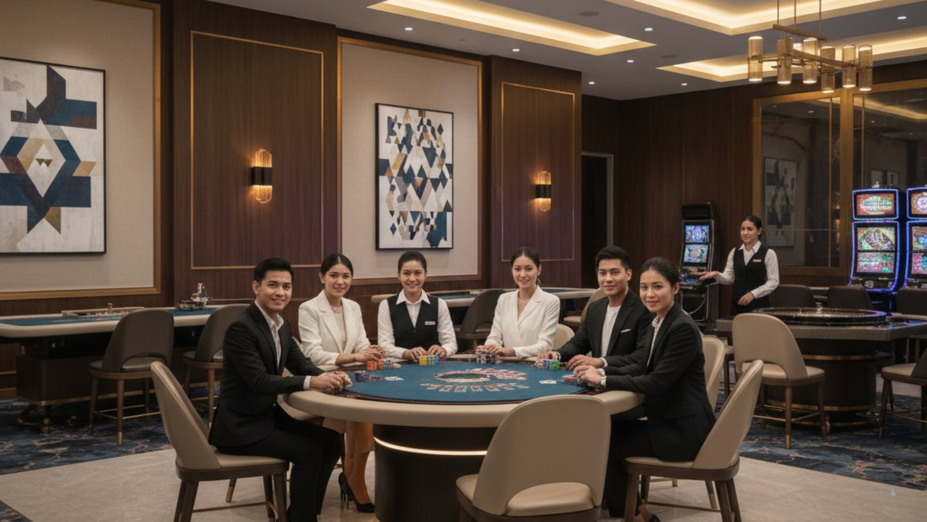 ภาพประกอบ Free Spins ในเกมบาคาร่า สัญลักษณ์หมุนฟรี