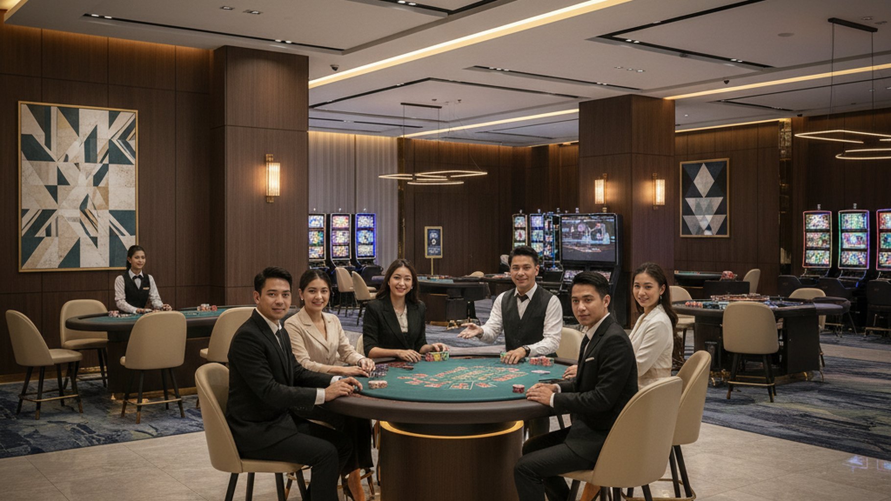 ภาพเกมสล็อตแสดงสัญลักษณ์ Wild และ Scatter พร้อม Multiplier