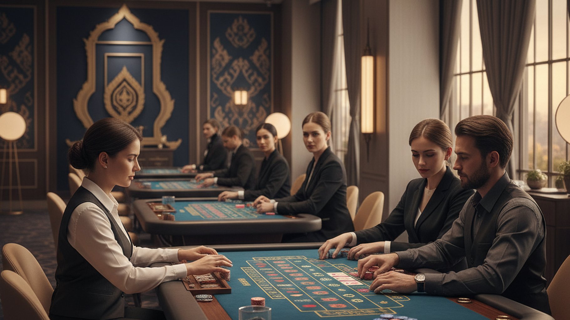 ภาพแสดงการผสมผสาน Inside Bets และ Outside Bets