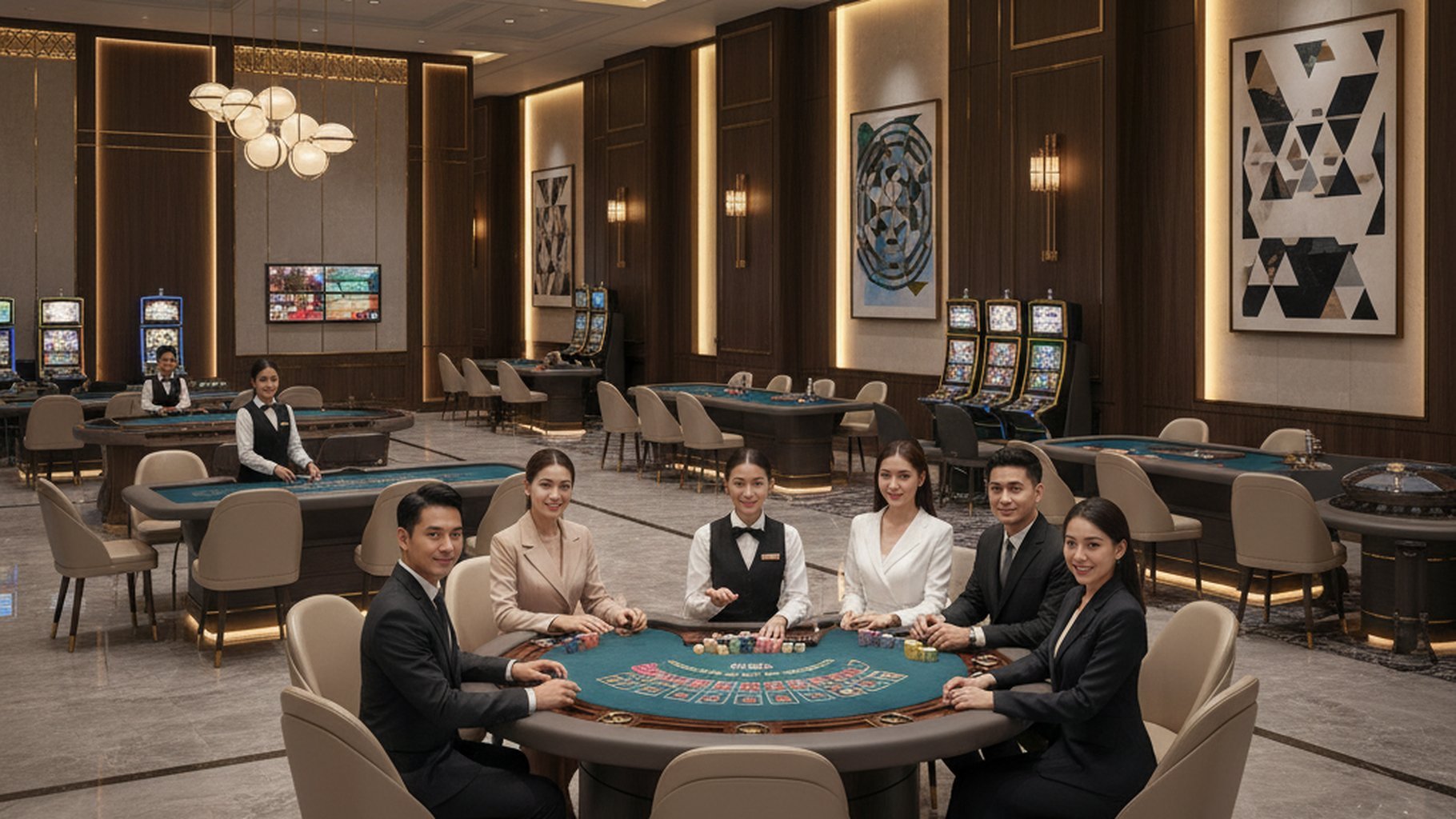 ตัวอย่าง Paytable เกมสล็อต พร้อมสัญลักษณ์ Wild, Scatter, Bonus และตัวคูณ