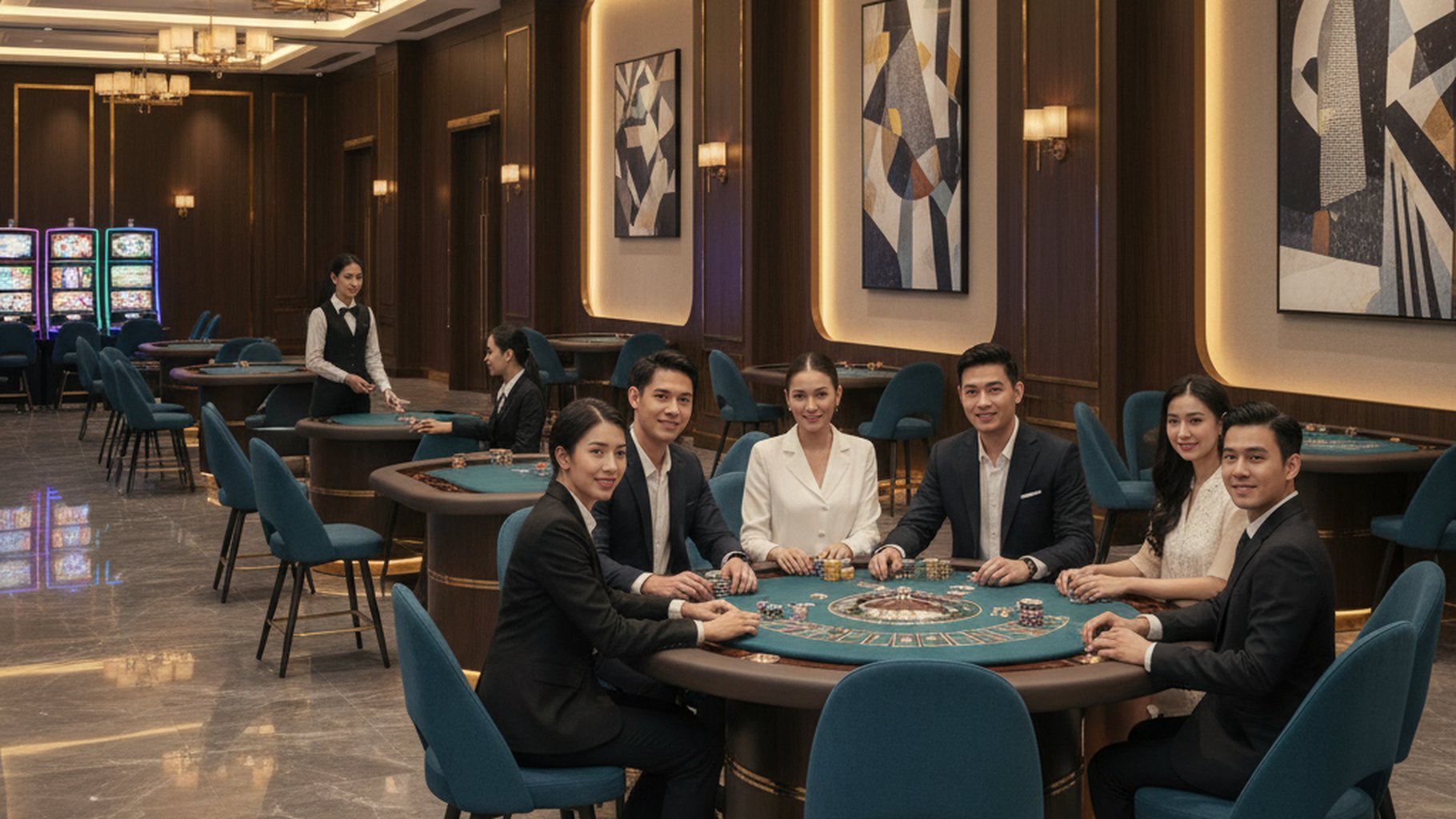 ภาพประกอบการเล่นเกมบาคาร่าทดลองเล่น