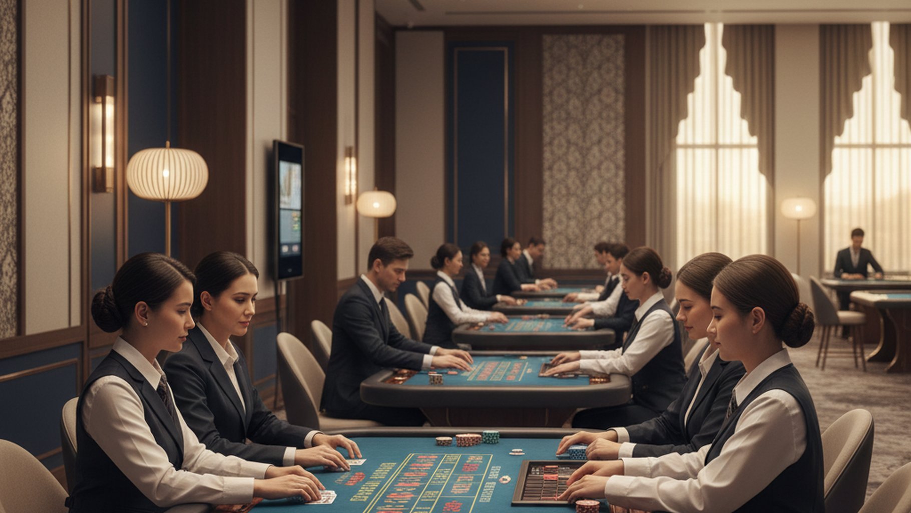 ภาพคนนั่งสมาธิควบคุมอารมณ์เล่นบาคาร่า