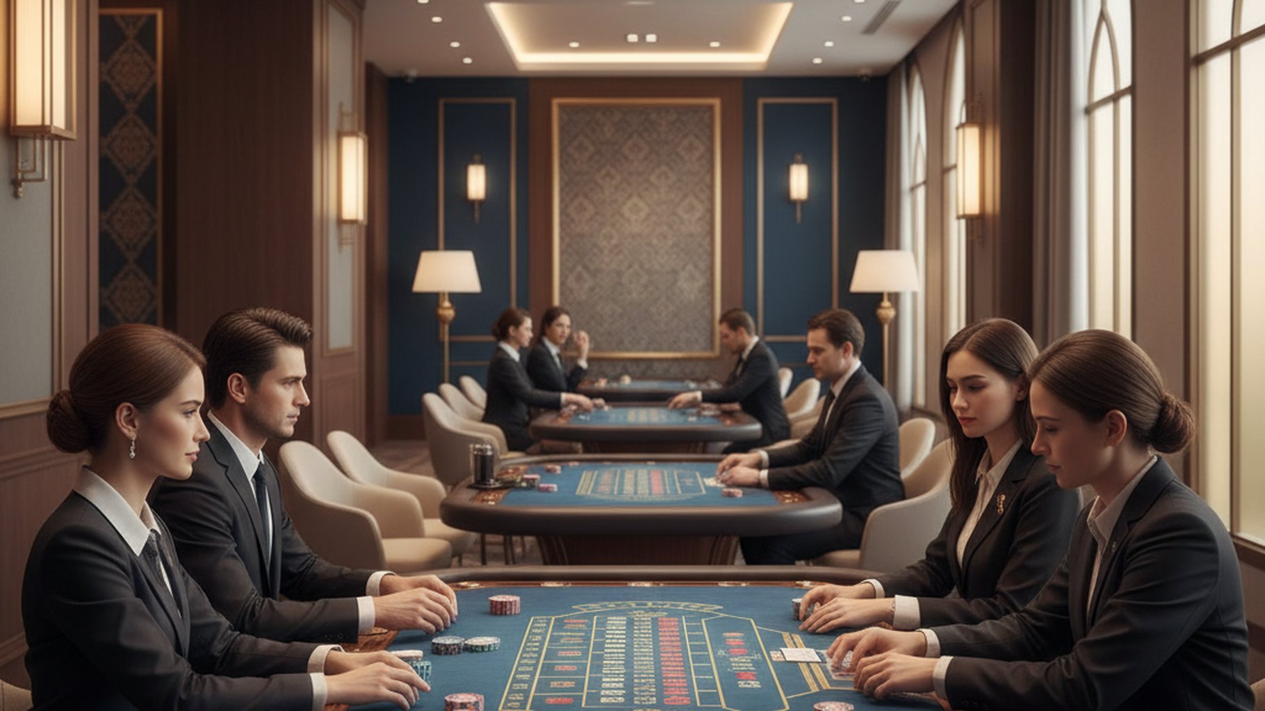 ตารางเปรียบเทียบความน่าจะเป็นและอัตราจ่าย Player Banker Tie บาคาร่า