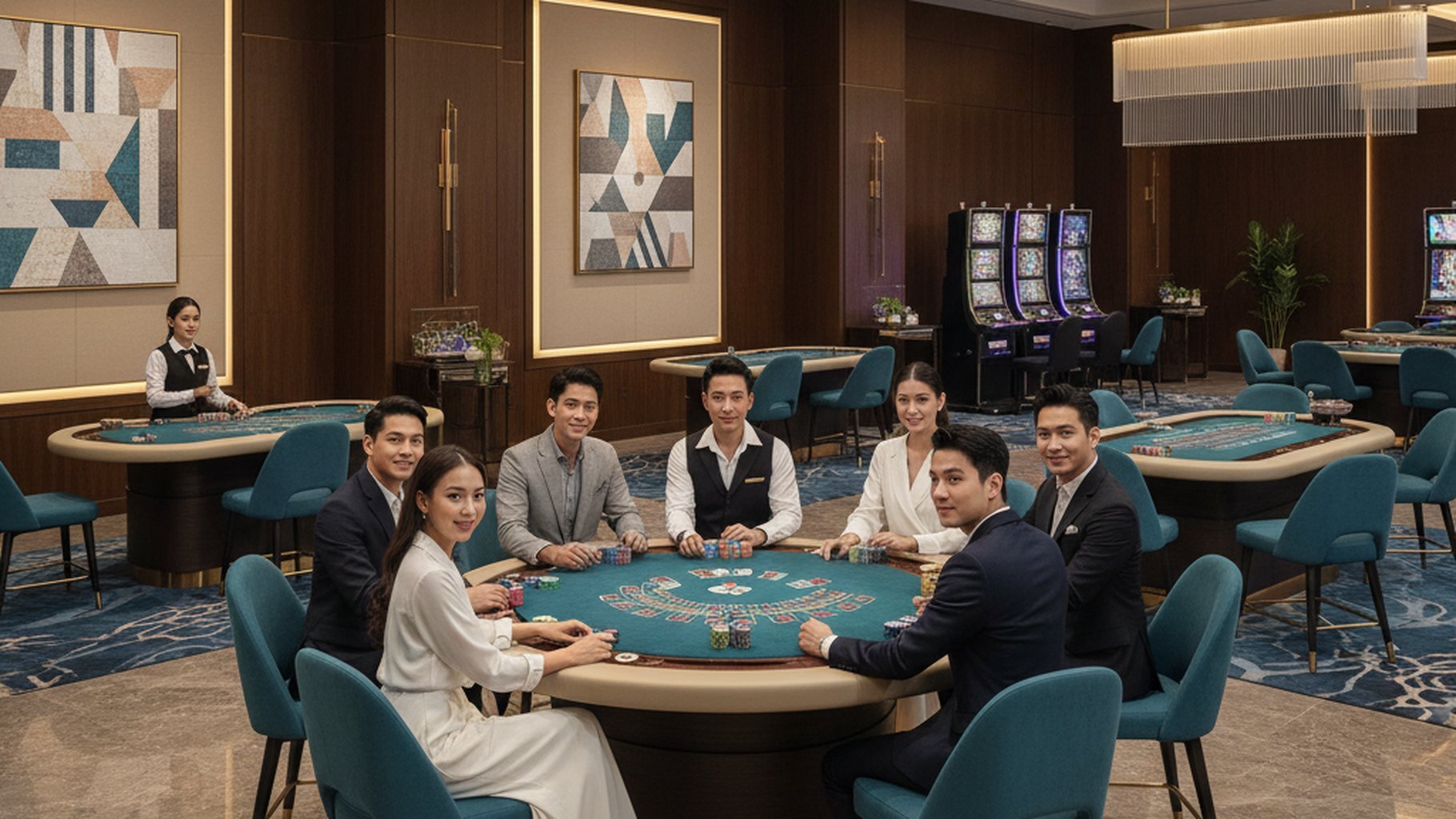 หน้าจอเกมสล็อต แสดงฟีเจอร์ฟรีสปินพร้อมตัวคูณ
