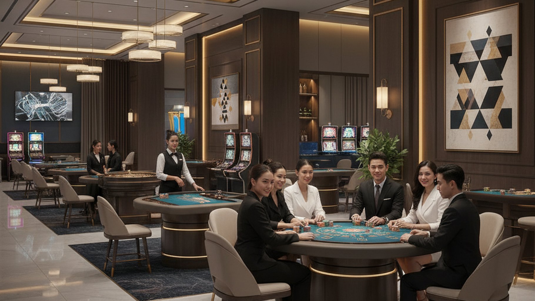 หน้าจอเกม Lightning Baccarat พร้อมตัวคูณ