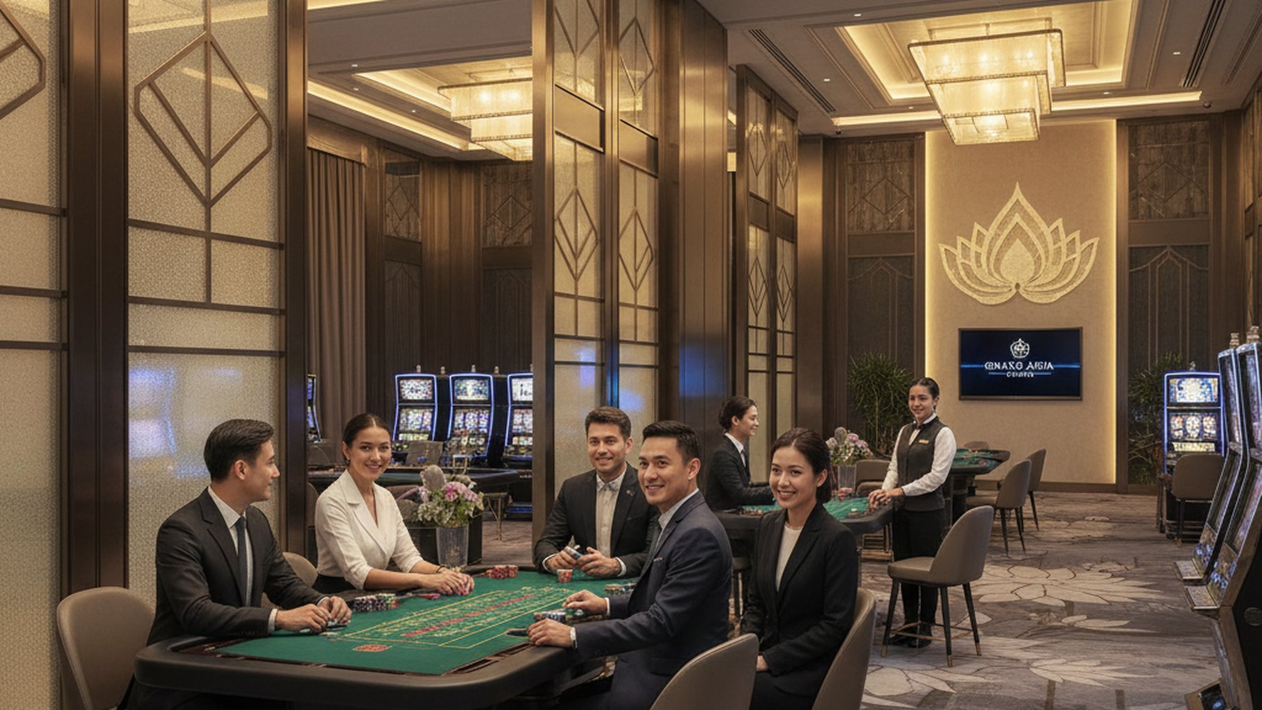 ภาพสล็อตแมชชีนแสดงสัญลักษณ์โบนัสใหญ่