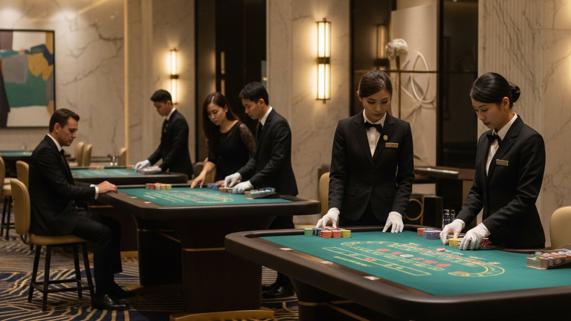 ความแตกต่างระหว่าง Player, Banker และ Tie