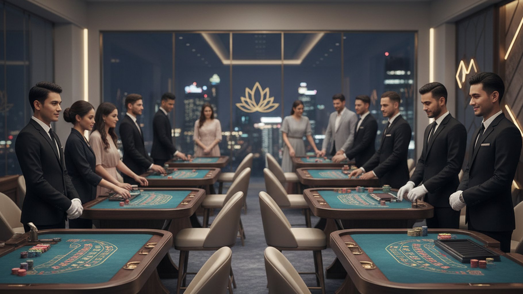 สัญลักษณ์การใช้เทคนิคขั้นสูงกับ Paroli System ในบาคาร่า