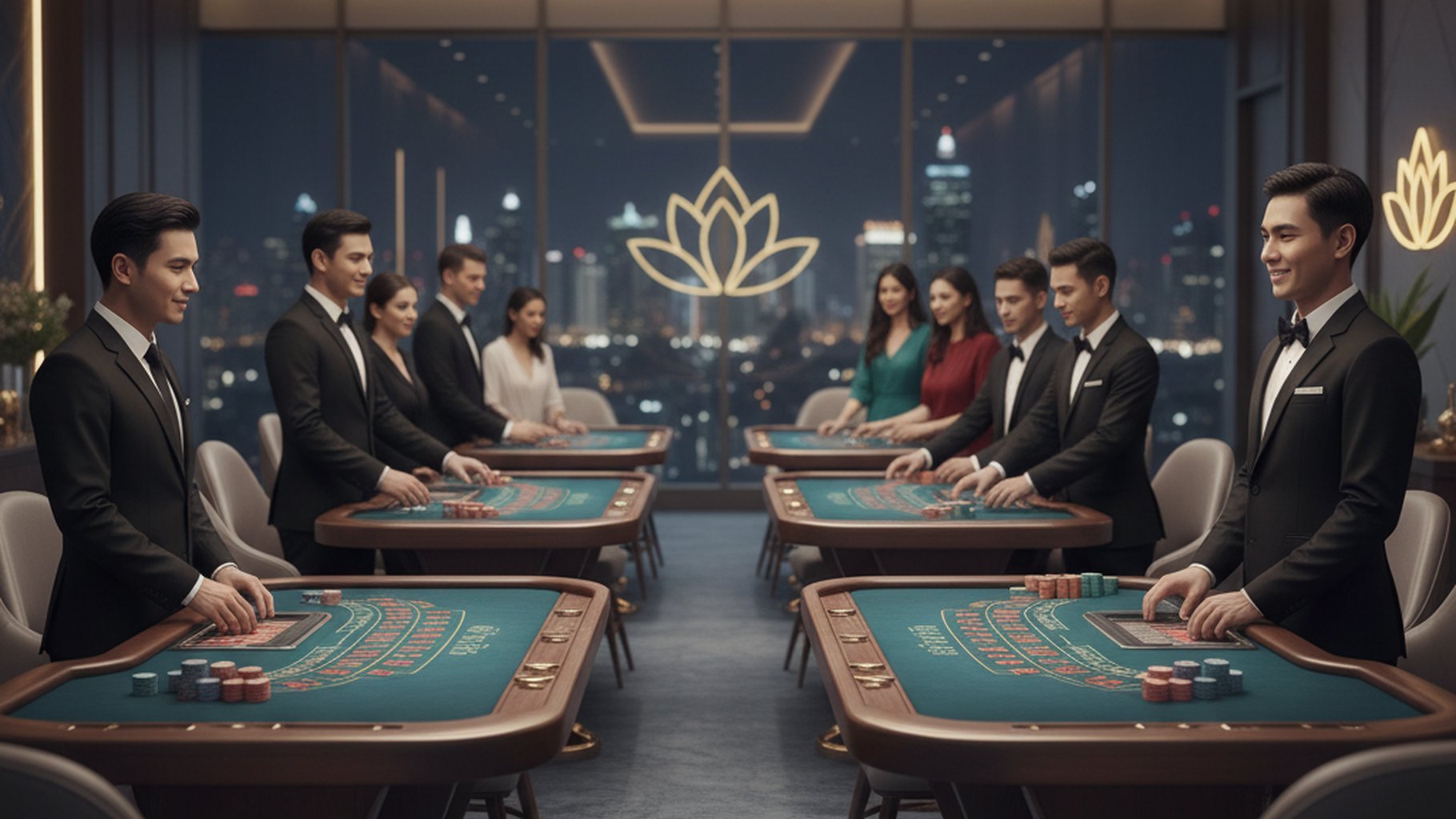 ภาพแสดงการเอาชนะจิตใจตัวเองในการเล่นบาคาร่า