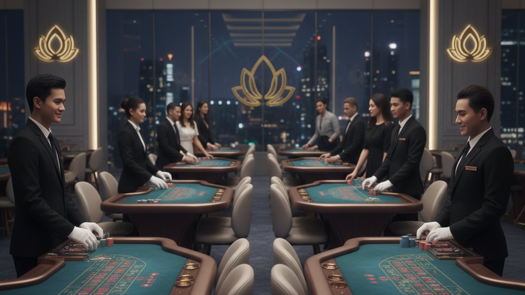 กราฟสถิติแสดงผลการชนะในเกมบาคาร่า